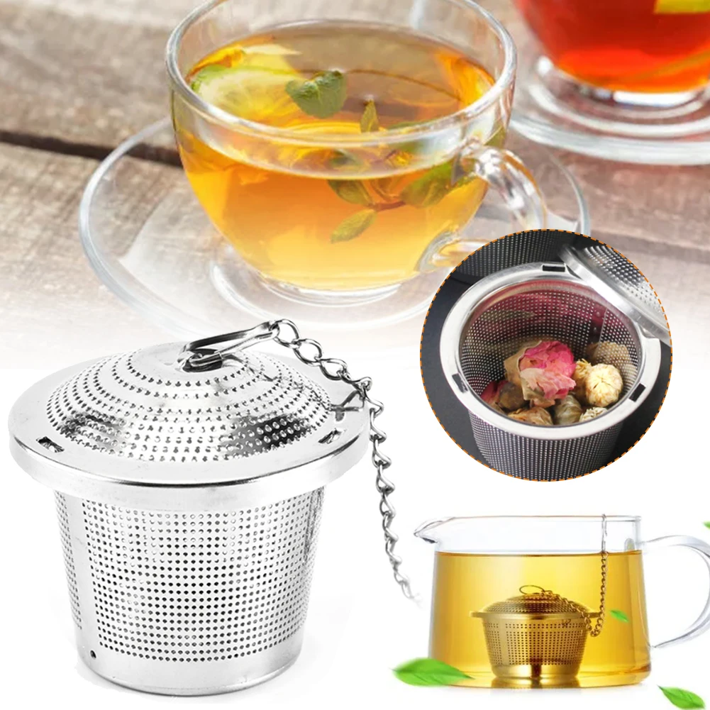 

Tea Strainer 304 Stainless Steel Tea Infuser Pipe Design Touch Feel Good Holder Tool Tea Spoon Infuser Filter with Chain