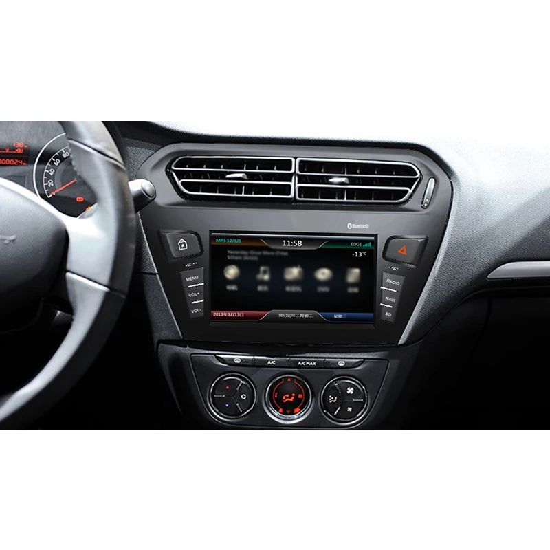 Liislee 2 din для Peugeot 301 2013 ~ 2016 Android автомобильный навигатор GPS авто радио большой экран