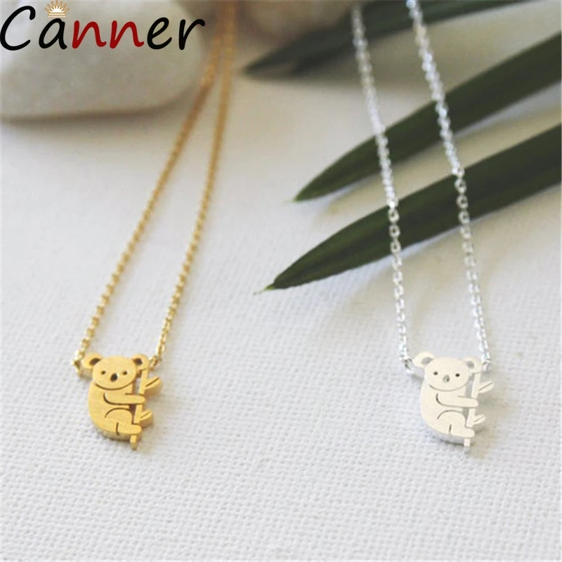 Женская серебряная подвеска Koala колье из стерлингового серебра 925 пробы с