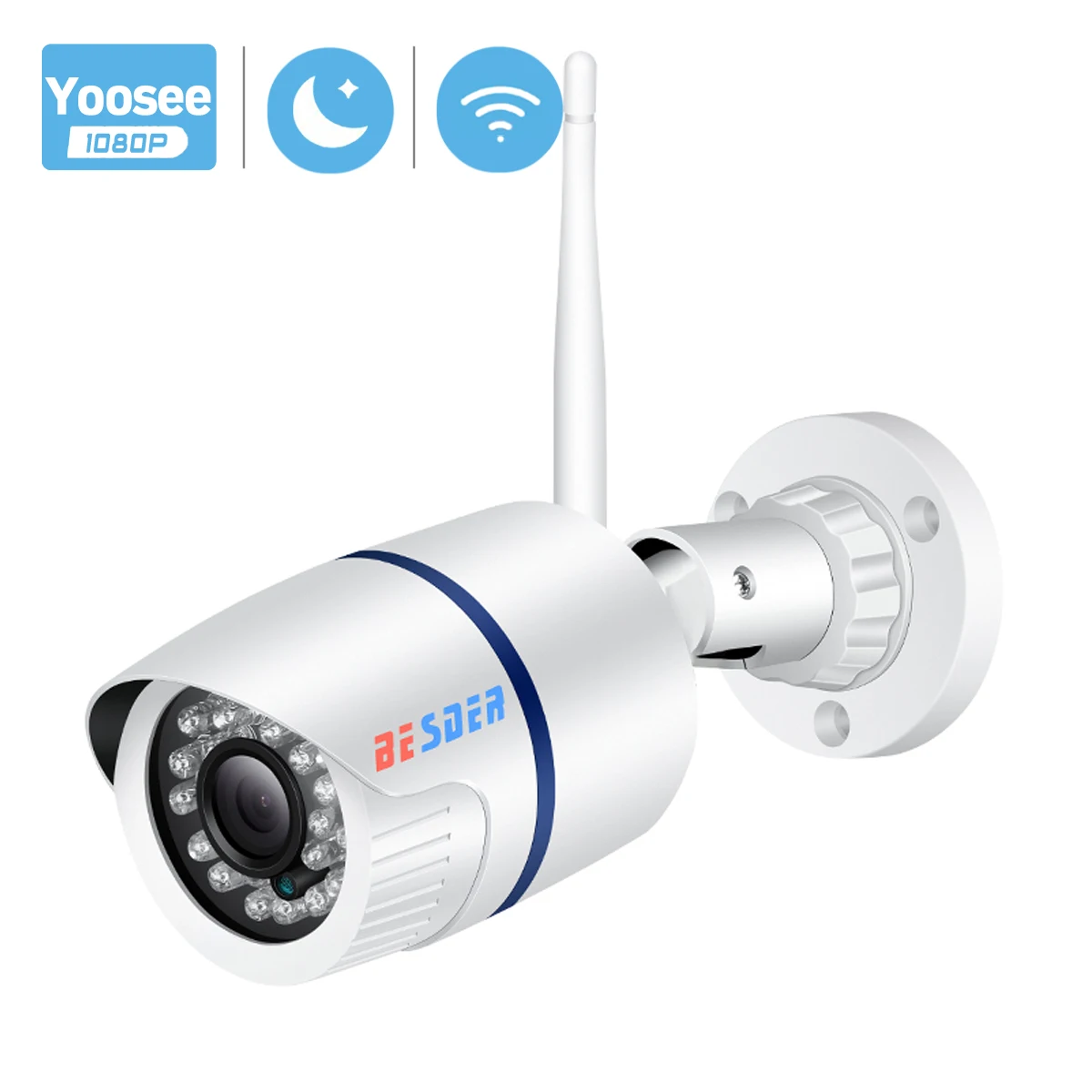 Ip камера BESDER Yoosee Wi Fi 1080P 960P 720P HD беспроводная проводная P2P CCTV Bullet открытая со слотом
