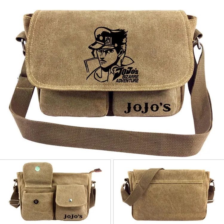 

Anime Bizarre Adventure Cross body Bag Messenger Bags Canvas Shoulder Bag Cartoon Anime School Book