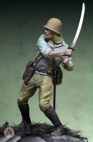 1/24 Смола Модель Строительный комплект фигурка японского солдата|Наборы для