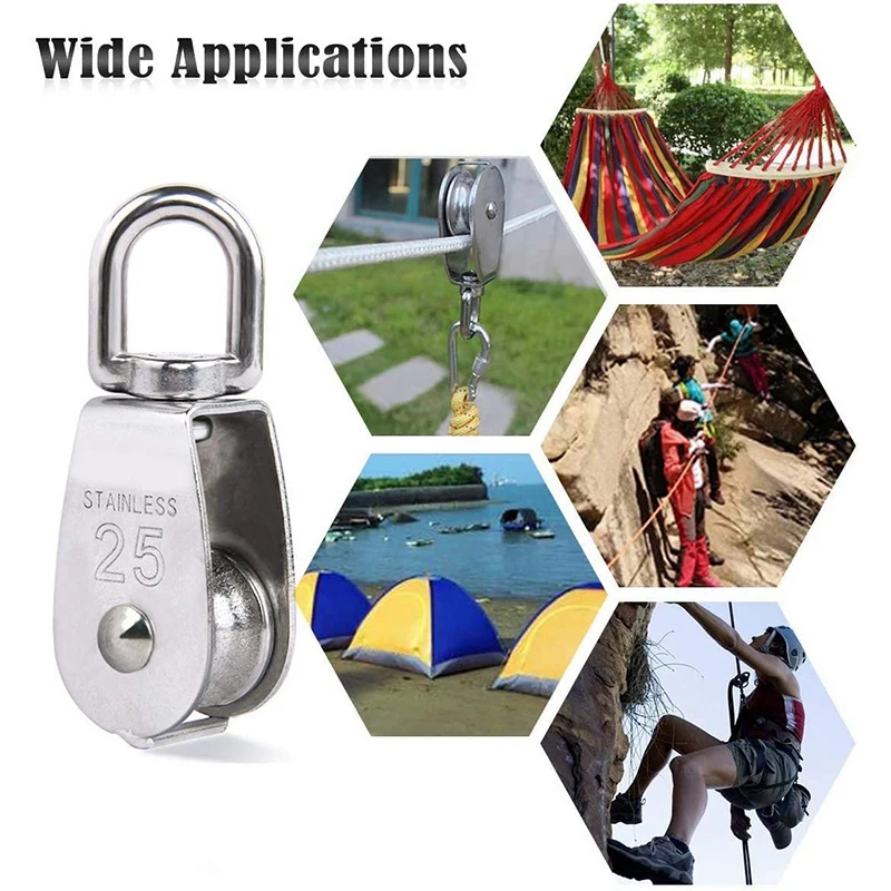 2 шт. M25 один шкив блока одвесных проводов ролик поворотный подъемный трос