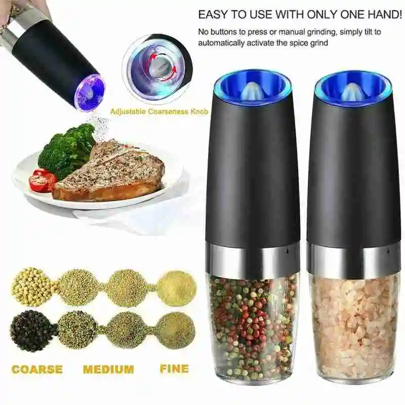 

Electric induction grinder Household electric pepper mill Pepper and salt mill Pepper mill