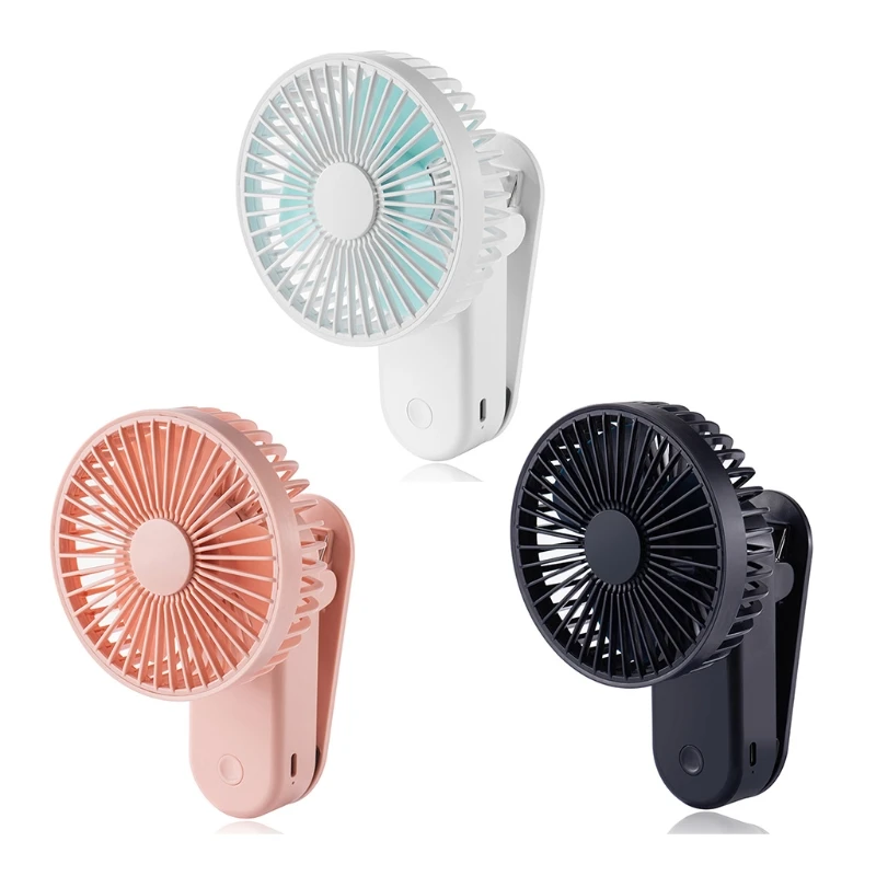 

Magnetic Base Clip Fan Rechargeable Mini Cooling Fan USB Desk Fan Strong Airflow
