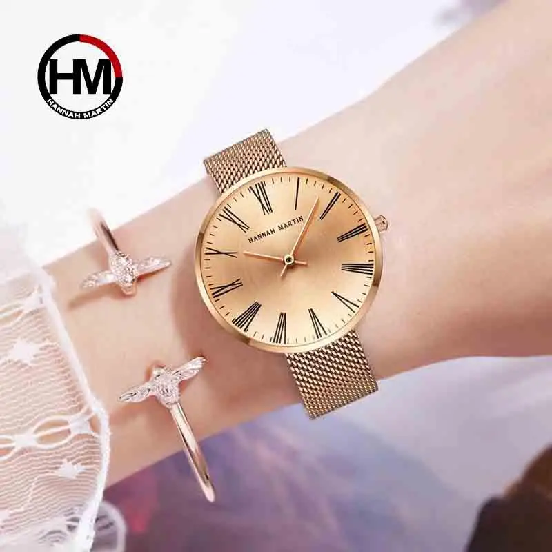 

2020 Waterproof Rose Gold Quartz Watches Women's Watches Ladies Watches Ladies Holiday Gift Party Accessories Relojes Para Mujer
