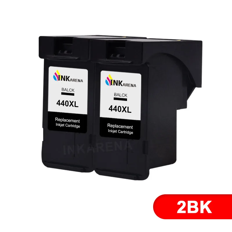 PG440XL 2 X BK INKARENA чернильный картридж для принтера Canon PG440 CL441 картриджи для принтеров PG-440 CL-441 XL PG 440 CL 441 PIXMA MG4240 MG4140 MG3540 MG3240 - Цвет: PG440XL 2 X BK