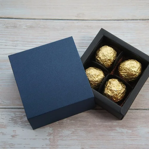 just 10 set box 9*9*3,5 см Глубокий сапфировый синий 10 наборов бумажная коробка для шоколада на День святого Валентина Рождество День рождения подарки упаковка коробки для хранения - Цвет: just 10 set box