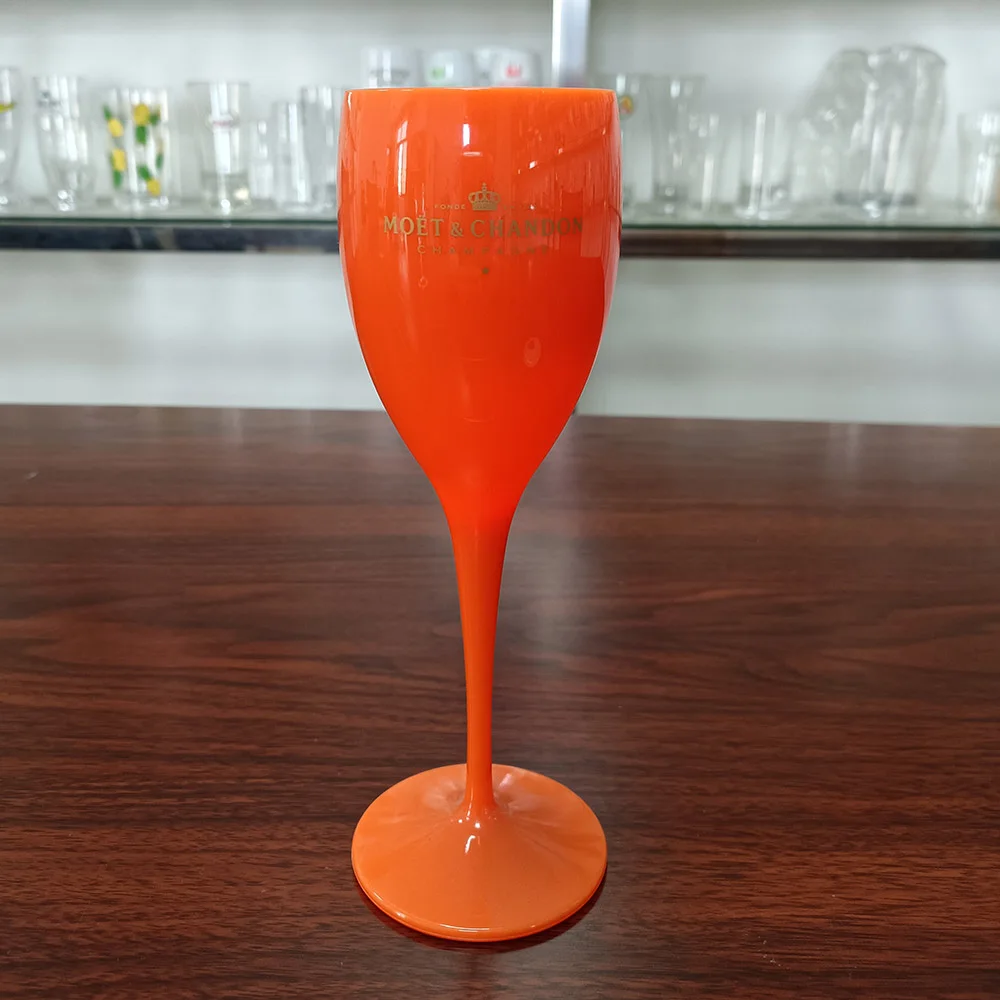 

1 PCs Champagne Flutes Glasses Plastic Wine Glasses Dishwasher-safe White Acrylic Champagne Glass Transparent Wine Glass