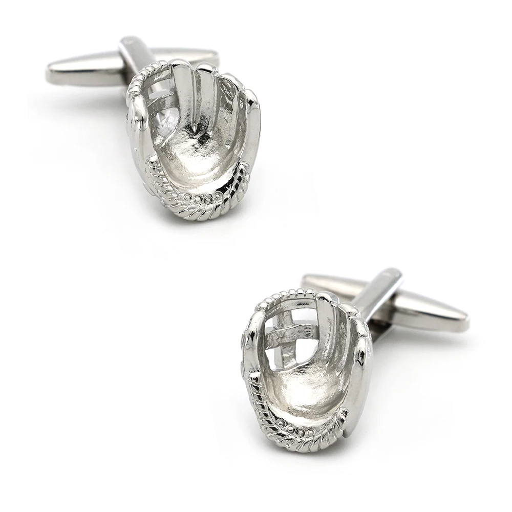 

Спортивные дизайнерские бейсбольные перчатки запонки для мужчин качественный медный материал браслет серебристого цвета звенья оптом и в ...