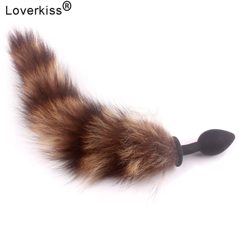 Loverkiss сексуальный лисий хвост забавная Романтика силиконовая Анальная пробка