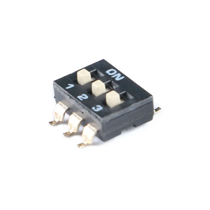 5 шт./лот DIP-переключатель 2 54 мм SMD 1P/2P/3P/4P/5P/6P/8P черный SMD-переключатель с золотым