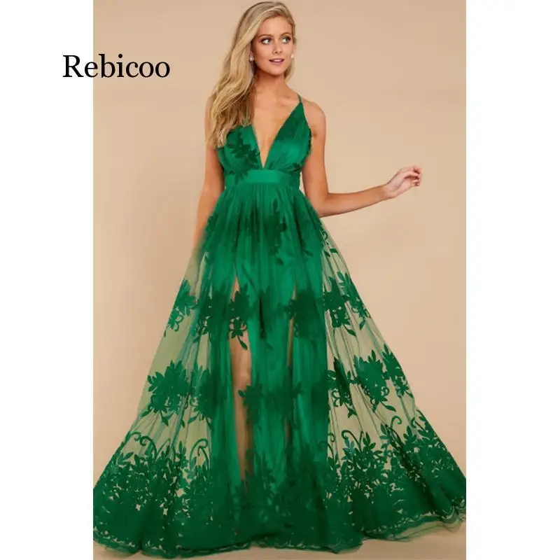 Женское вечернее платье Rebicoo однотонное элегантное шифоновое без рукавов летнее