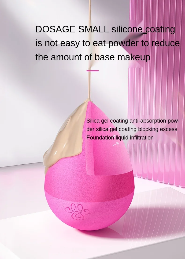 

Cy Silicone Crown Cosmetic Egg Smear-Proof Makeup Sponge Beauty Blender Wet and Dry Super Soft Tools Free Shipping