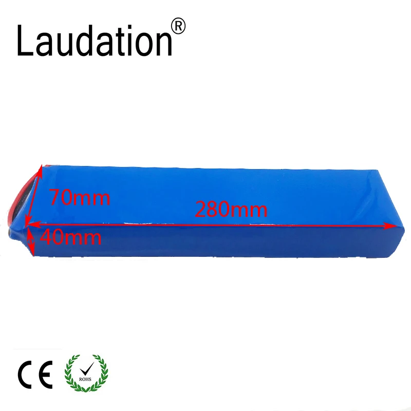 Laudation е байка 36В 8ач/8000mah литиевая батарея электрического велосипеда BMS 10S 3P 18650