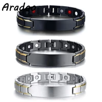 aradoo magnetic bracelet metal bracelet clasp bracelet holiday gift for bracelet stainless steel bracelet korea mens bracelet