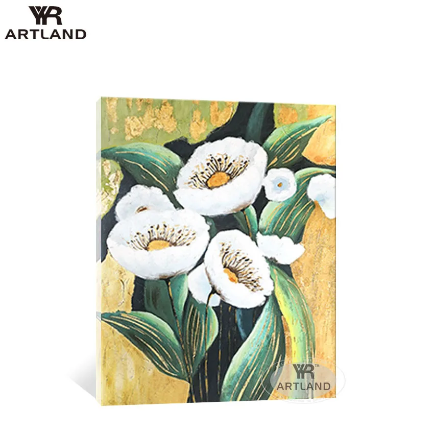 YYR ARTLAND красивые большие цветы для украшения дома ручная роспись маслом на холсте
