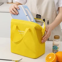 stylish macaroon lunch bag thermos insulated mum women cooler picnic sandwich food snacks bento box pack isothermal carrier bag