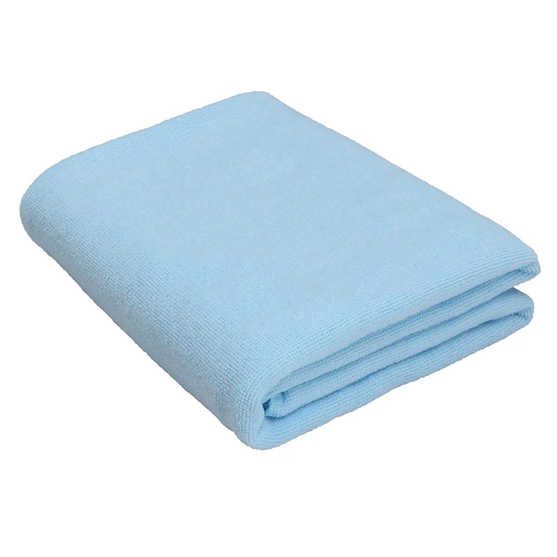2x Large Microfibre Towel Sports Bath GYM Quick Dry Travel Swimming Camping Beach Light blue | Дом и сад
