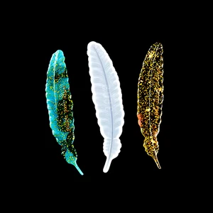 Закладки из смолы в форме пера Прямоугольная форма эпоксидная смола кулон Подвески Брелок Изготовление ювелирных изделий в китайском стиле музыкальная форма