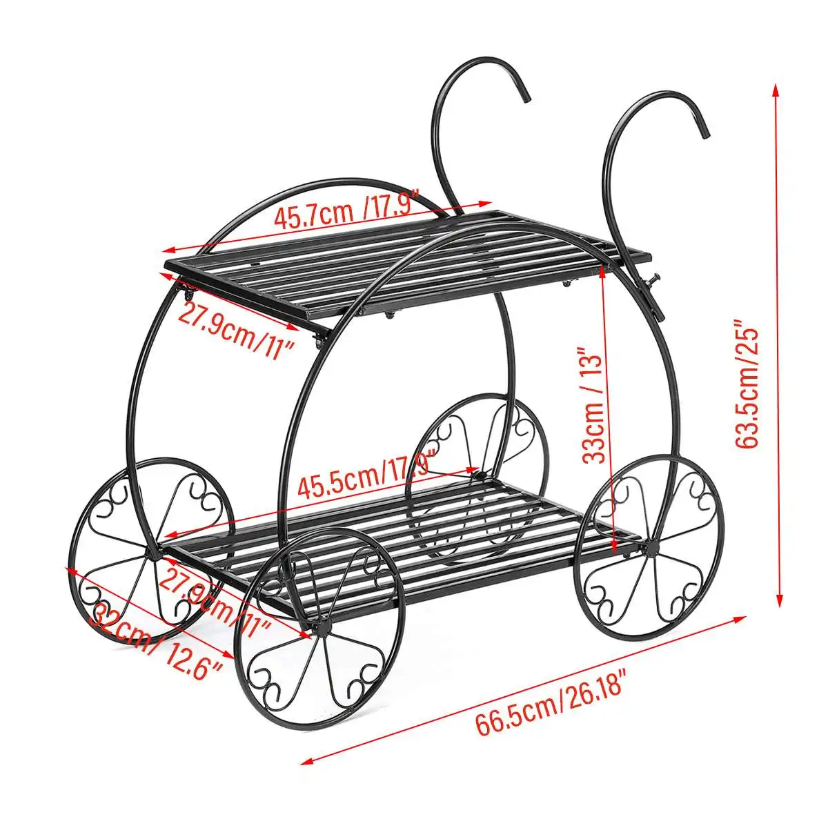 

Multi-tiers Flower Plant Holder Stand Rack Metal Plant Stand Balcony Garden Flower Plant stand Bonsai Display Shelf