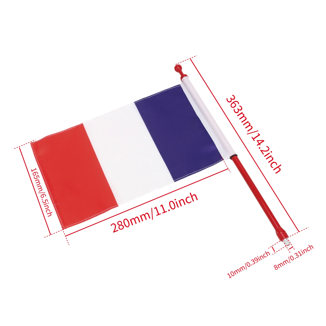 Алюминиевая антенна мачта 14 &quot8 мм + флаг 6x9 баннер AM FM Усилитель радиосигнала для