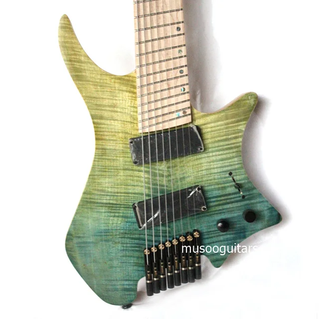 Бренд Musoo электрическая гитара с безголовым ладом 8 струн|Электрогитара| |