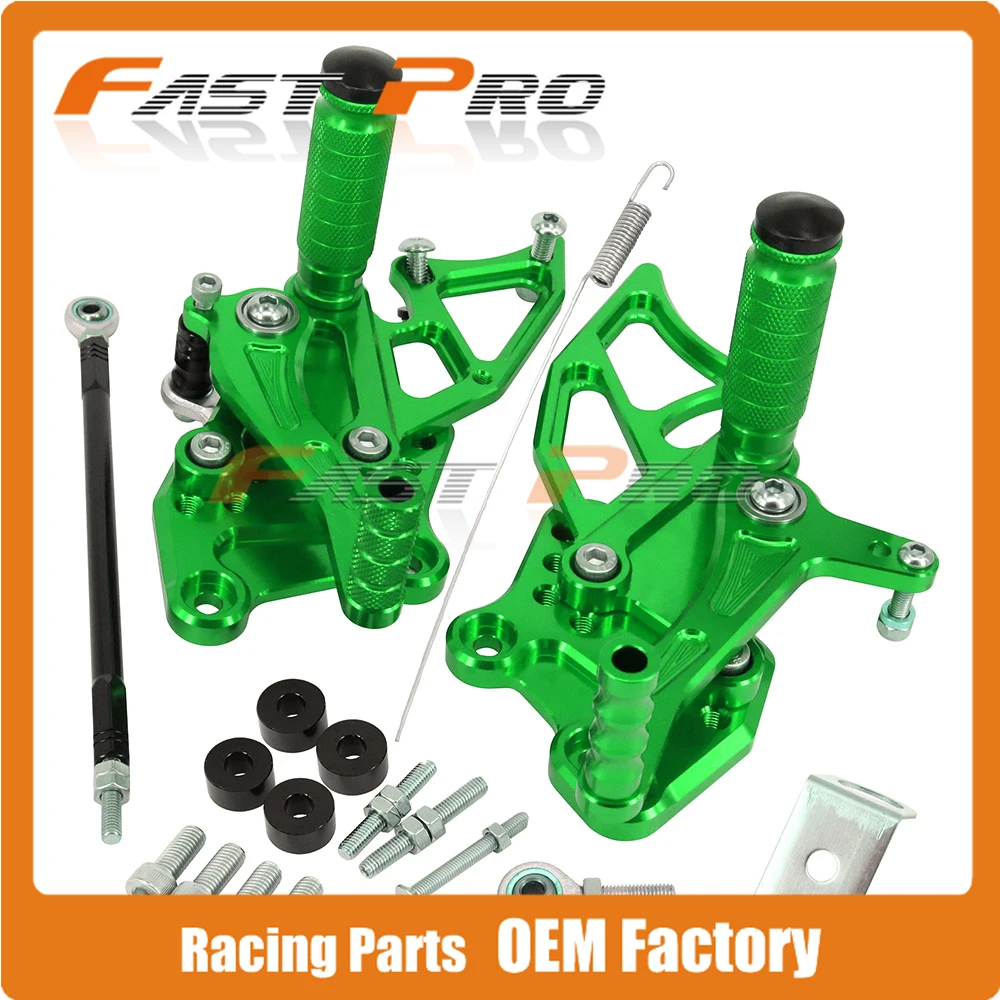 CNC мотоциклетная Регулируемая заготовка подножки педали для KAWASAKI NINJA250 NINJA300 Z300 2013