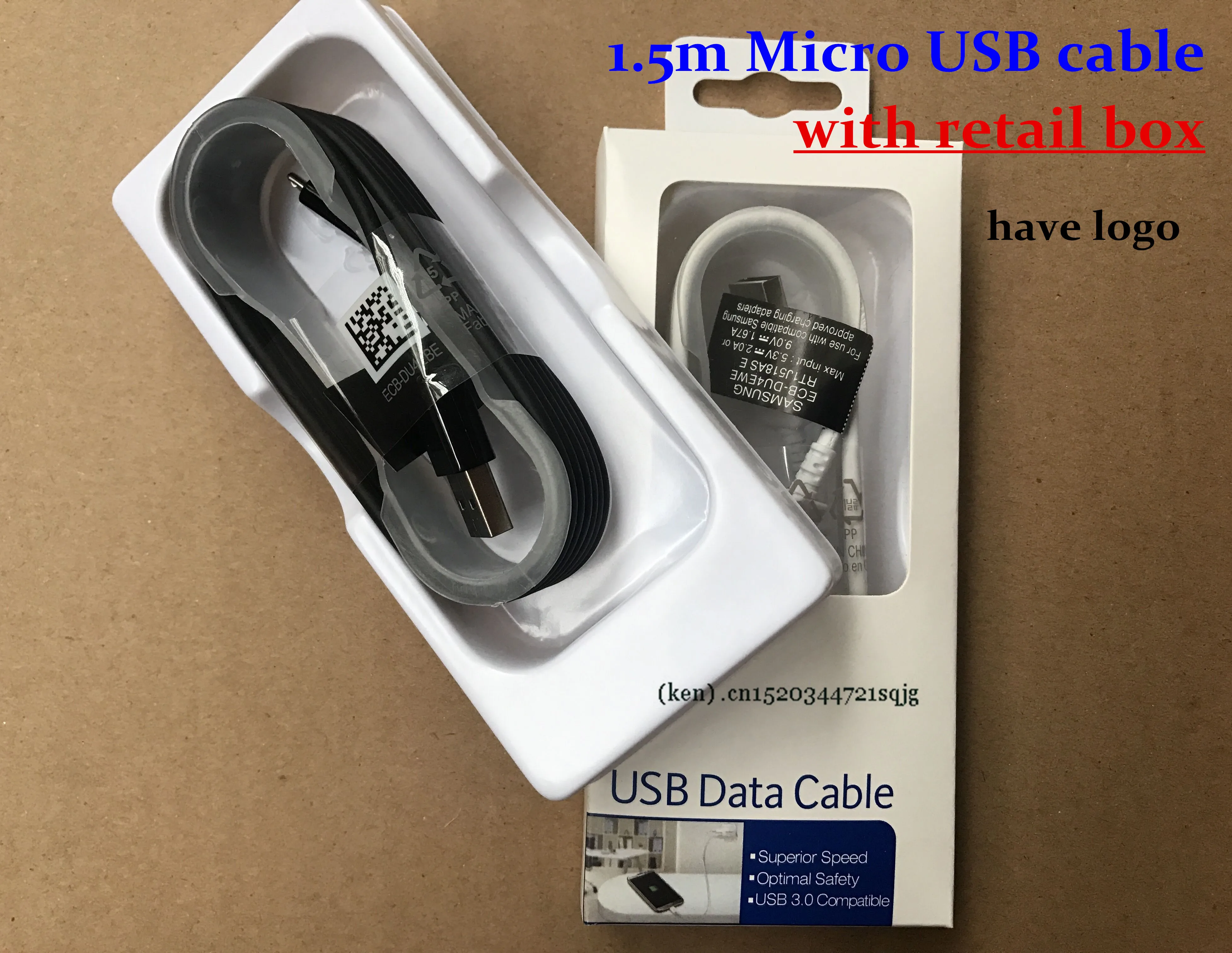 DHL 100Pcs 100% Genuine Original 1.5M NOTE 4 Micro USB Data Sync Charger Cable for Samsung Note4 EDGE S6 S7 With Retail box | Мобильные