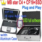 Лучшие реле MB STAR C4 SD Connect Compact 4 Мультиплексор MB C4 программное обеспечение 2021 12 диагностический инструмент с ноутбуком