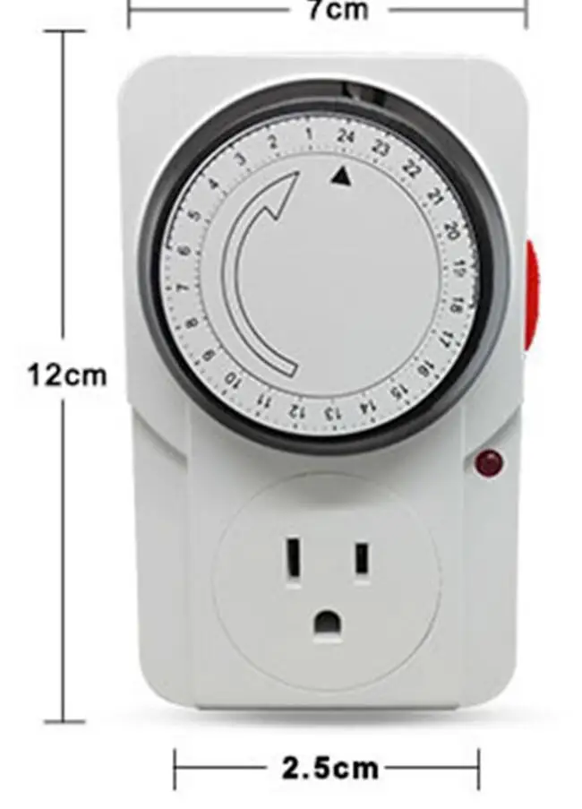 Механический программируемый таймер с заземлением 24 часа|Детали и аксессуары