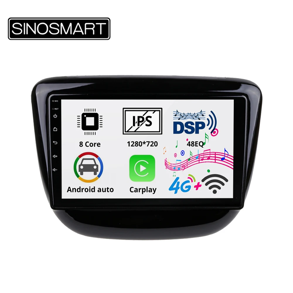 Sinosmart 8 сердечника DSP 48EQ Автомобильный gps мультимедийное радио навигации плеер для