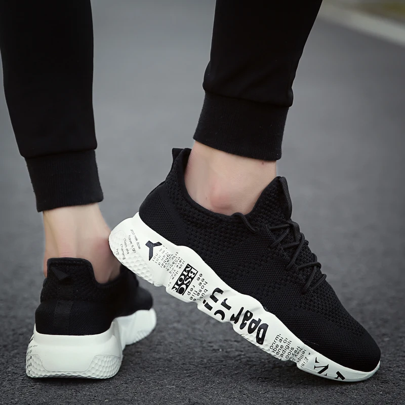 

BomKinta Breathable Casual Shoes Men Brand Design Sneakers Men Weaving Tenis Male Shoes Fashion Mesh Mans Footwear Plus Szie 48