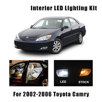 11 bulbs white led interior reading dome light kit fit for 2002 2003 2004 2005 2006 toyota camry cargo glove box license lamp