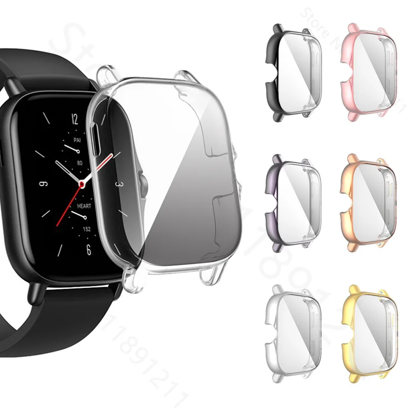 

TPU Protective Cover For Amazfit GTS 2 2e Full Screen Protector Case Sleeve For Huami Amazfit GTS2 / 2e Watch Protection Shell