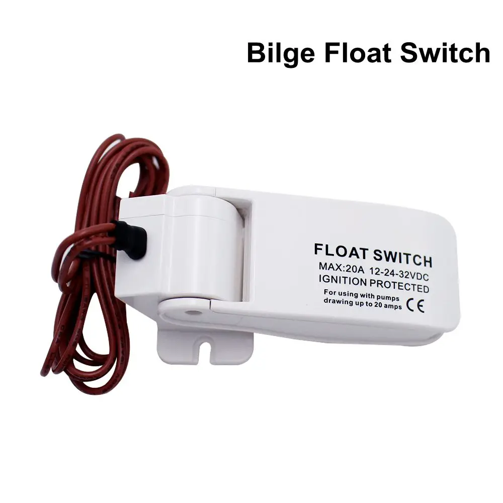 Bilge Switch Трюмные насосы водяной насос 1100gph 750gph 500gph 350gph 12v 24v Поплавковый выключатель Бильге Водяной насос с новейшим дизайном яхты Дренаж - Напряжение: Bilge Switch