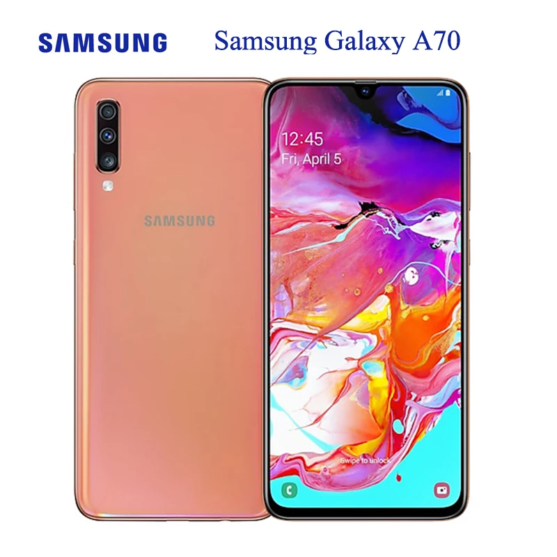

Samsung Galaxy A70 Smartphone 8GB 128GB 6.7 Inch Snapdragon 675 Octa Core 32MP Rear Camera 4500mAh Mobile Phone