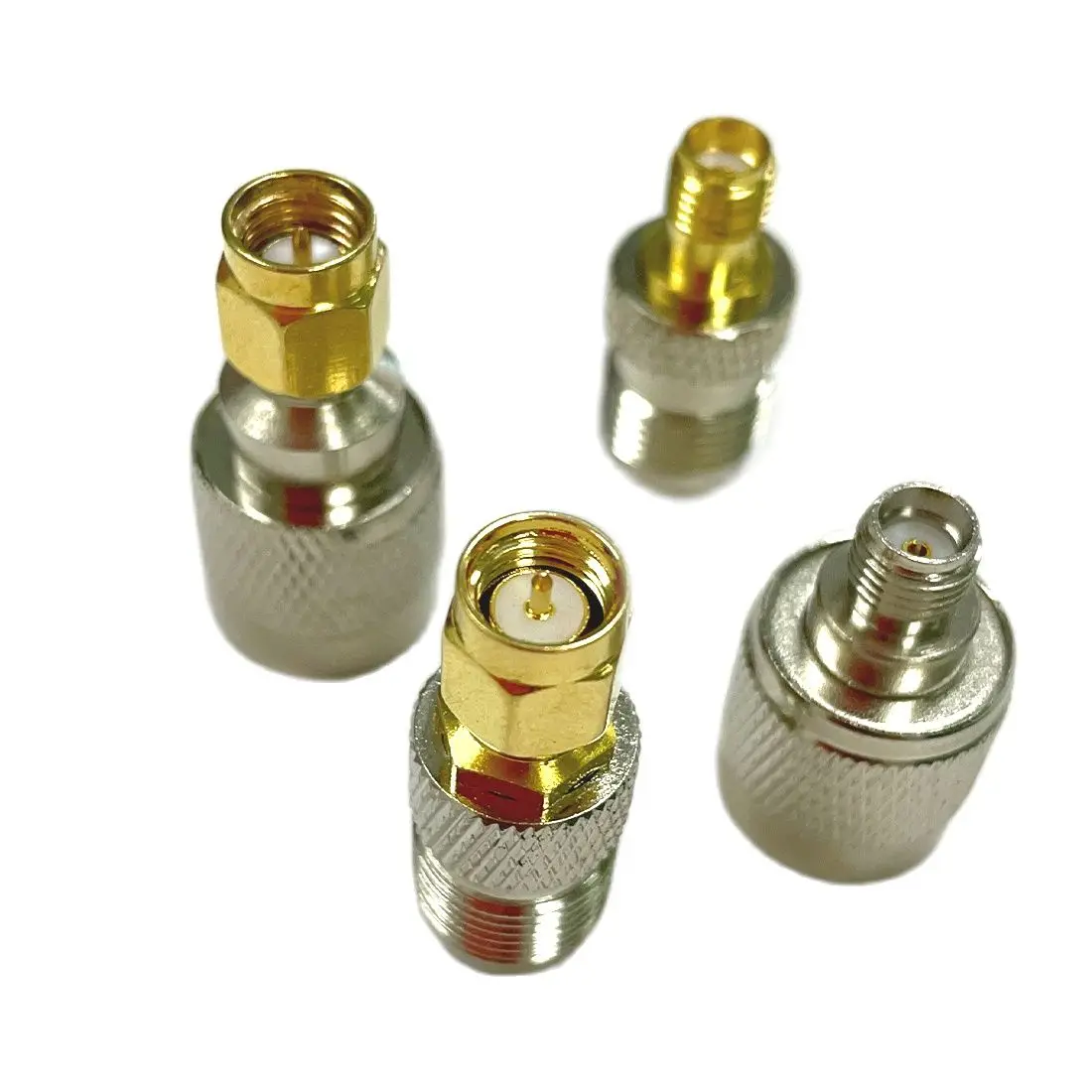 Адаптер коаксиальный SMA-TNC RF 2 шт. прямой штекер-гнездо для Wi-Fi антенны