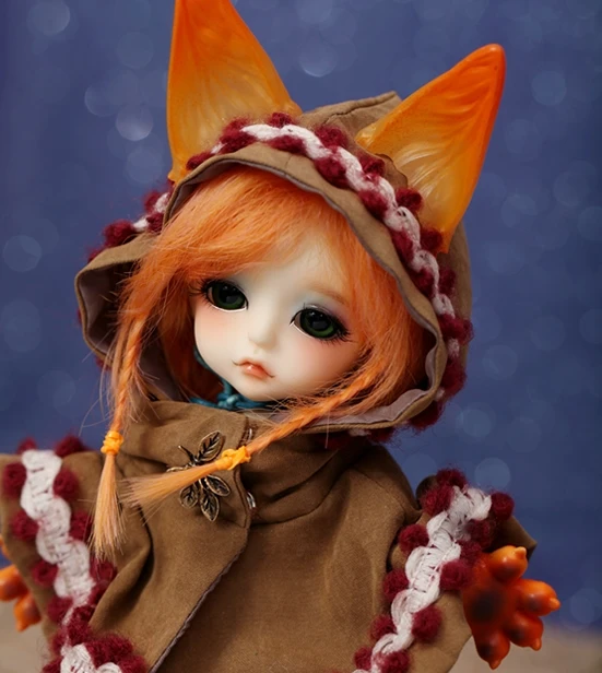 Бесплатный макияж и глаза! Одежда высшего качества 1/8 BJD 16 см кукла с леопардовым