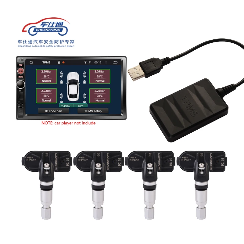 USB Android TPMS монитор давления в шинах/Android навигационная система контроля давления в шинах/Беспроводная передача TPMS