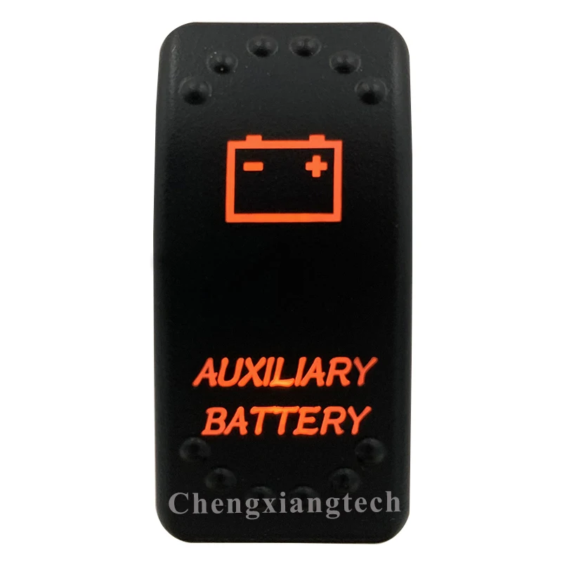 

Оранжевый Светодиодный светильник-Автомобильный лодочный фургон морской кулисный переключатель-лазерный съемный-дополнительная батарея-...