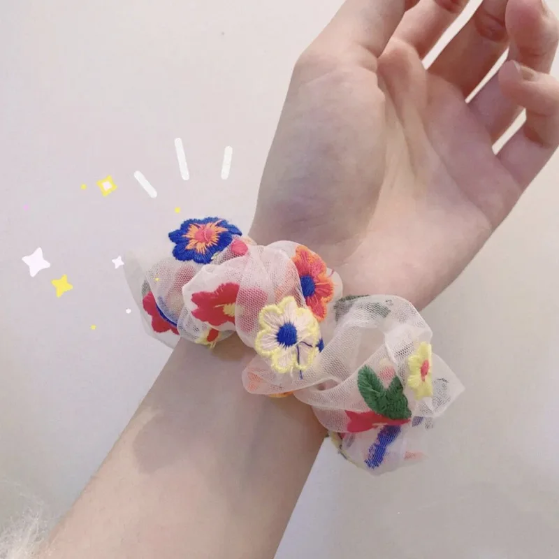 Резинки для волос женские кружевные прозрачные эластичные Завязки в Корейском