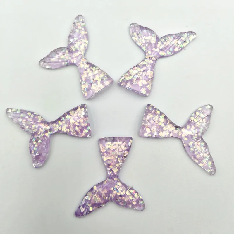 10Pcs Resin Mermaid Fish Tail Decoration Crafts Flatback Cabochon DIY Embellishments For Scrapbooking Accessorie Wedding | Дом и сад