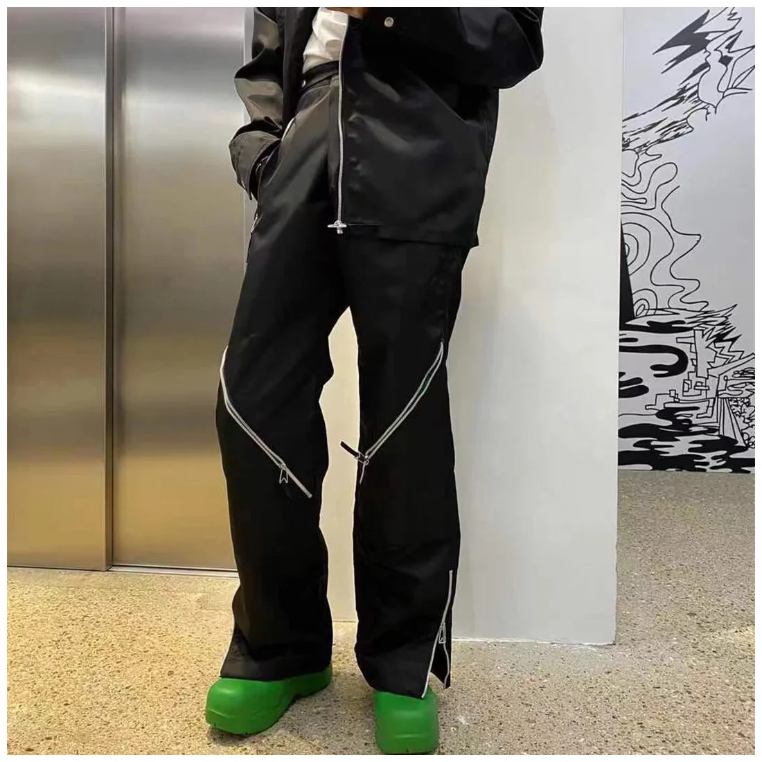 Мужские и женские модные брюки на молнии весна-лето 2021 | Мужская одежда