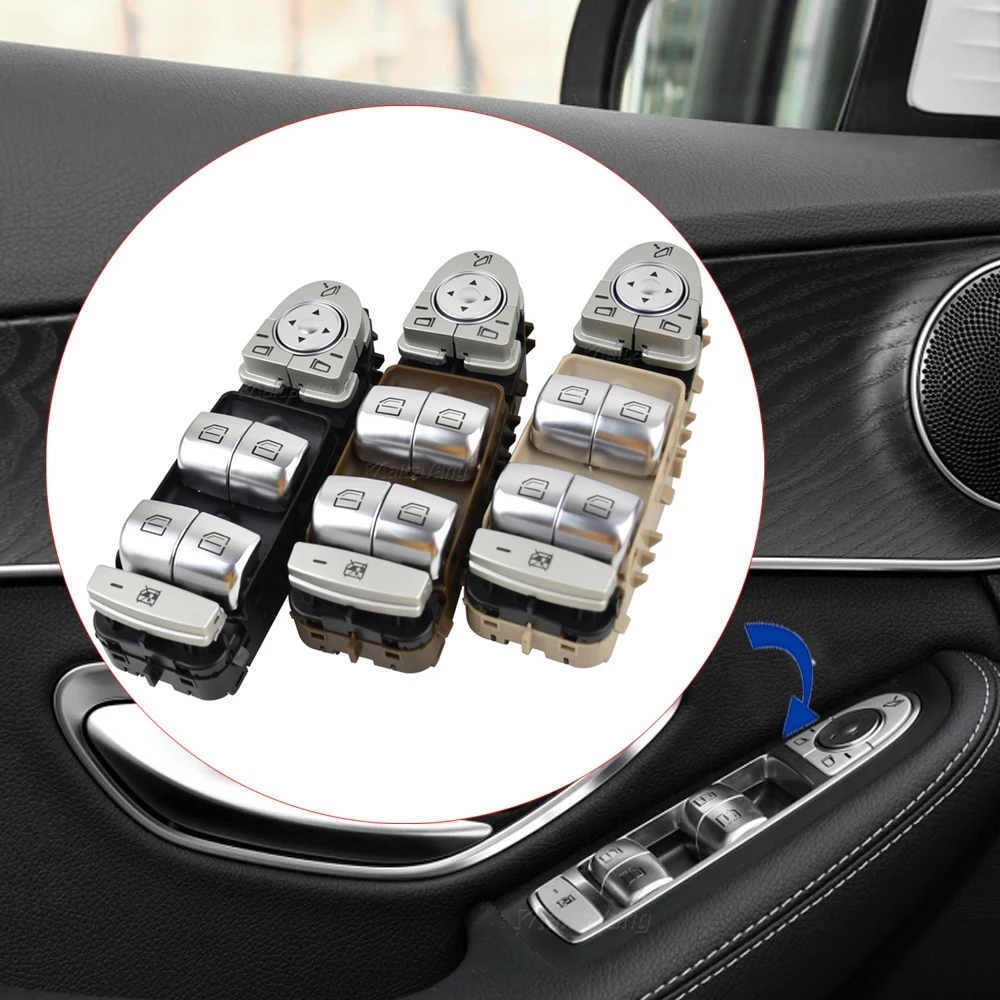 Переключатель на переднюю дверь и окно для Mercedes Benz C Klasse W205 S205 C180 C200 C220 C250 C300 C400 C450