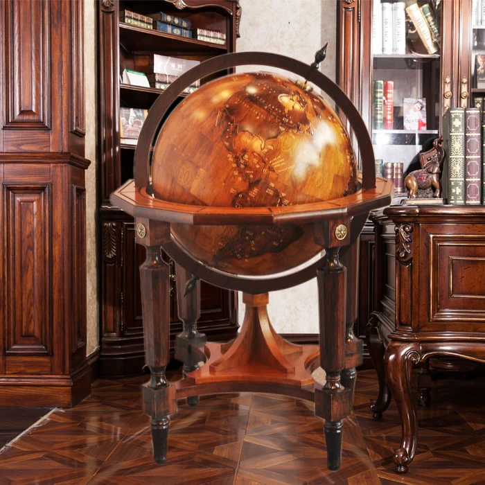 Объемный рельефный большой шар из массива дерева пол украшение для дома и офиса