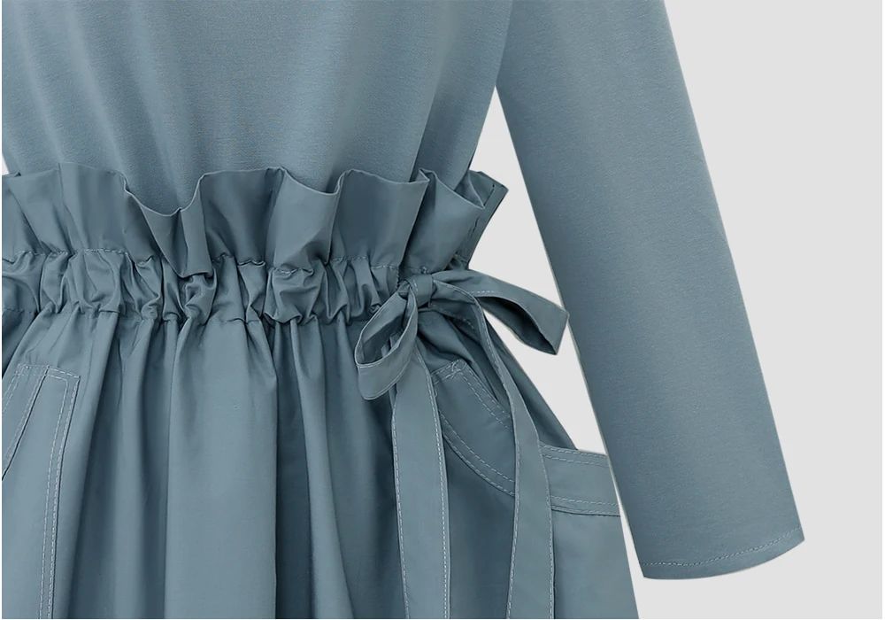 Женское винтажное рождественское платье с длинным рукавом и круглым