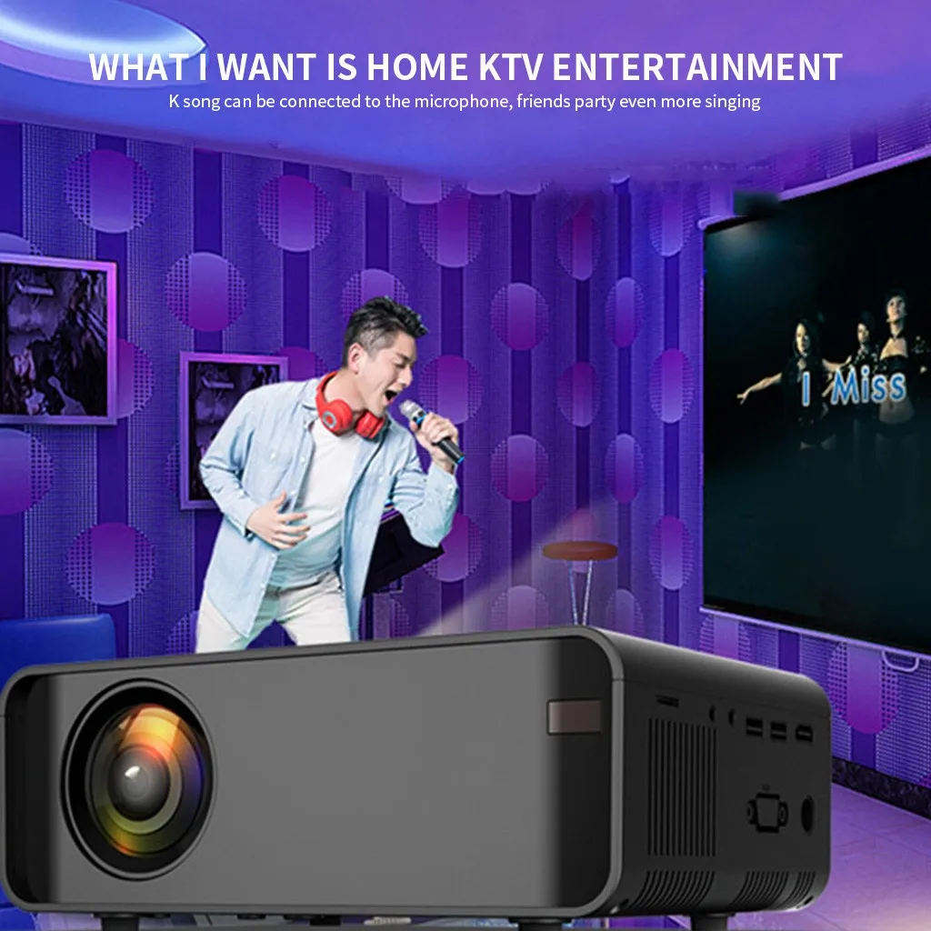 Wi Fi BT домашний кинотеатр для Android 4K 3D HD 1080P 12000 люмен светодиодный проектор HDMI