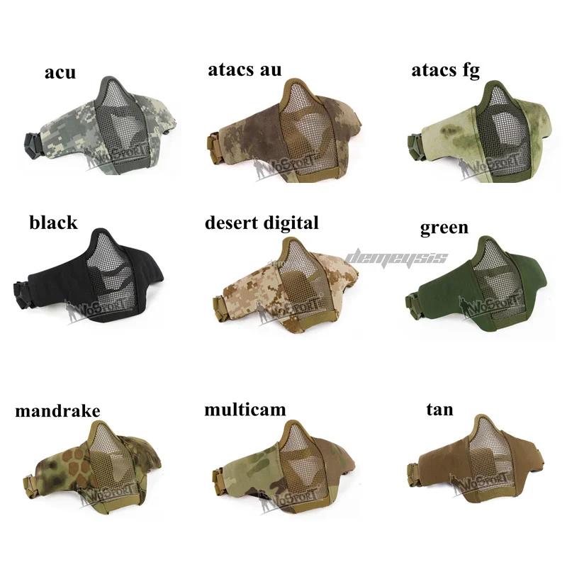 Военная Тактическая Боевая маска армейская страйкбольная CS дышащая Стальная