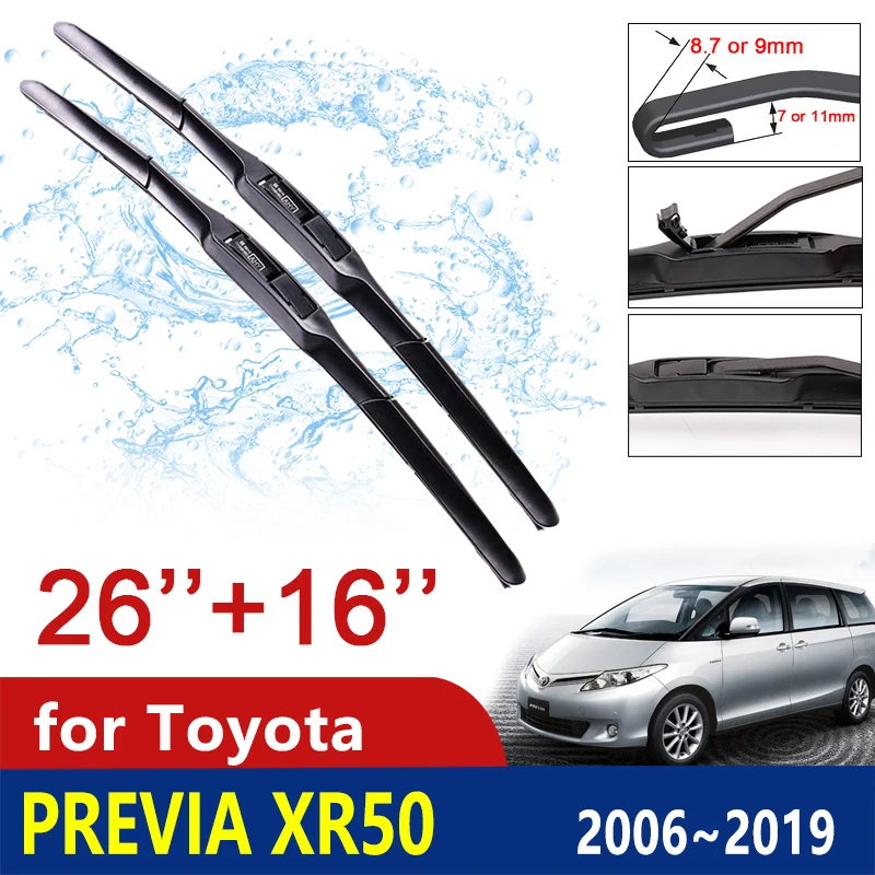 

Car Wiper Blade for Toyota Previa 50 2006~2019 XR50 Estima Tarago Front Windscreen Windshield Wipers Car Goods 2007 2008 2018